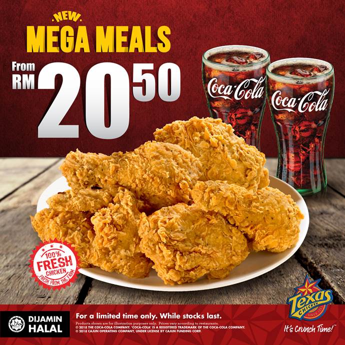 2022 texas chicken menu malaysia