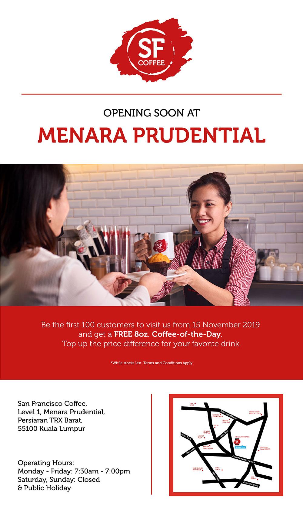 Sf Coffee Opening Soon At Menara Prudential Trx Envictus