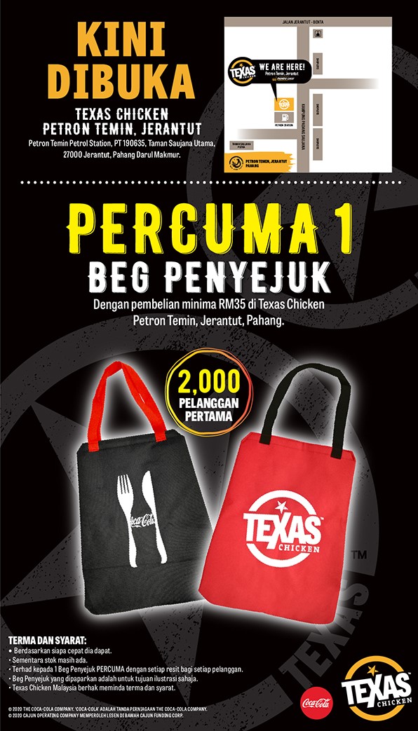 TEXAS CHICKEN PETRON TEMIN, JERANTUT, PAHANG  Envictus